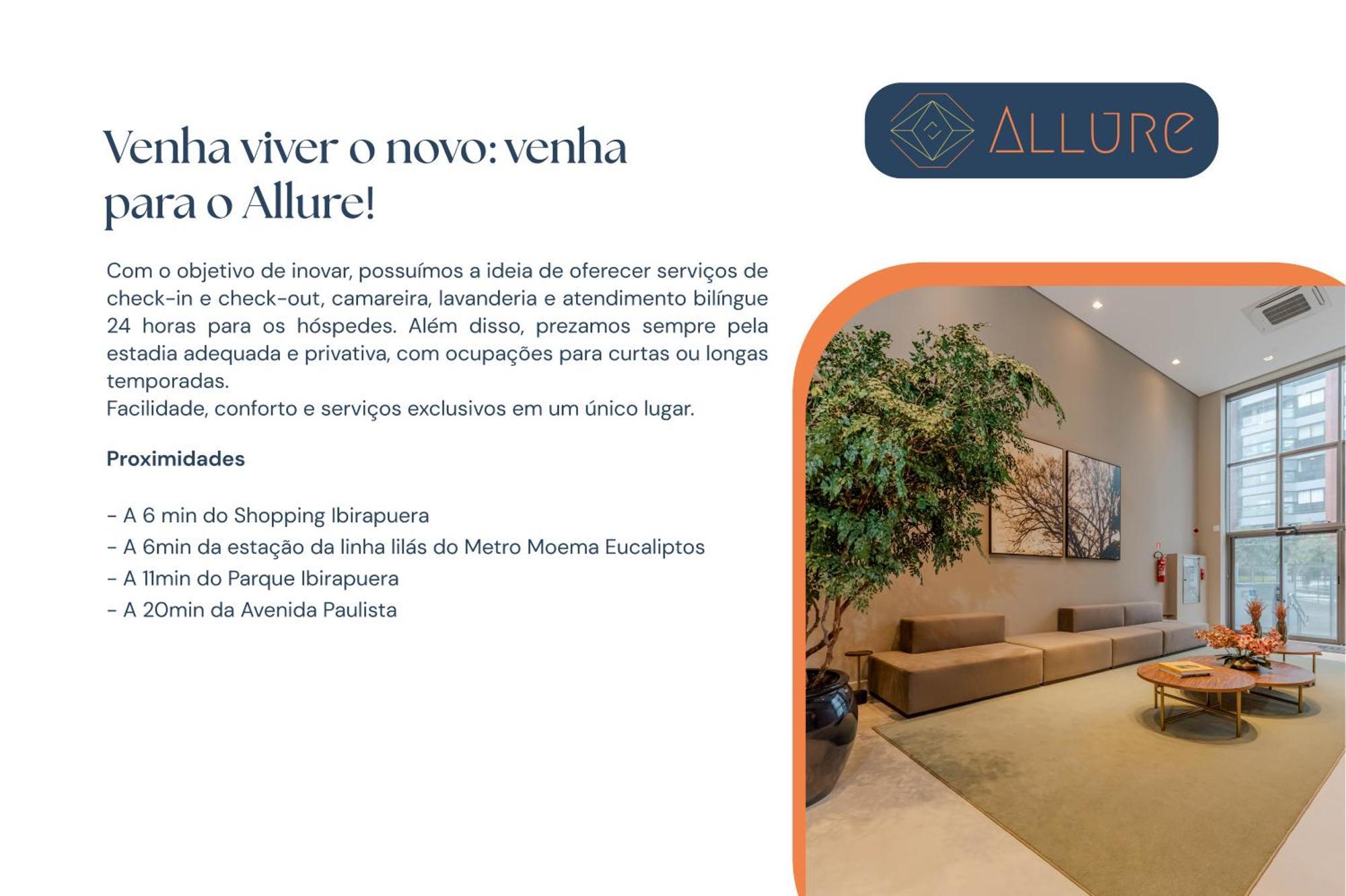 Apartamentos Studio Allure Moema - Com Cafe Da Manha Opcional, Recepcao E Valet 24 Horas São Paulo Exteriör bild